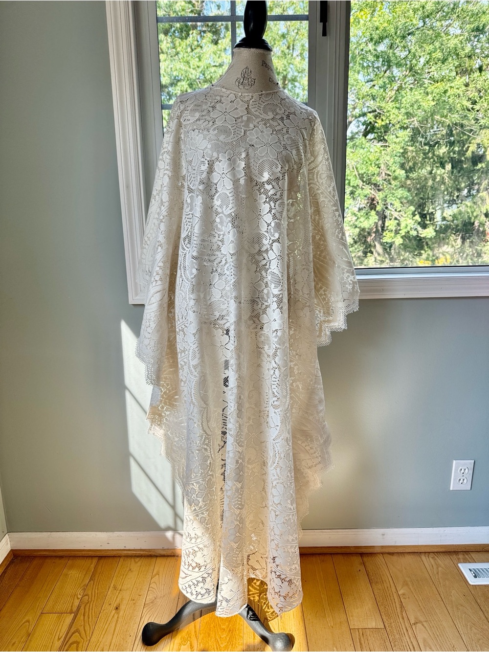Handmade vintage lace caftan mumu Fairycore wedding dress